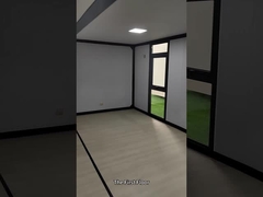 20 फीट फ्लैट विस्तार योग्य शिपिंग कंटेनर ग्लास पर्दे की दीवार ODM